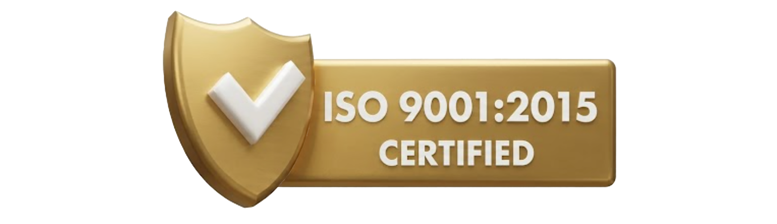ISO 9001:2015 certified badge